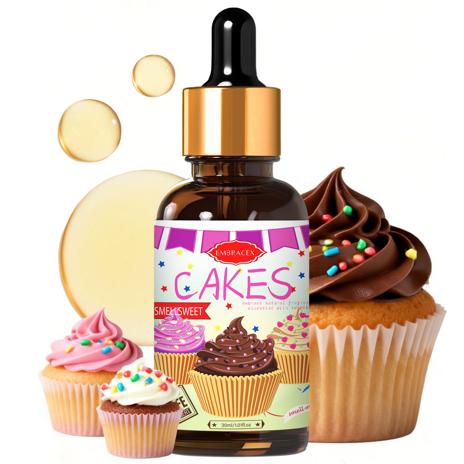 Candle Making Supplies Fragrance Oils - 30ml Cakes Essential Oil Car Supplies,
