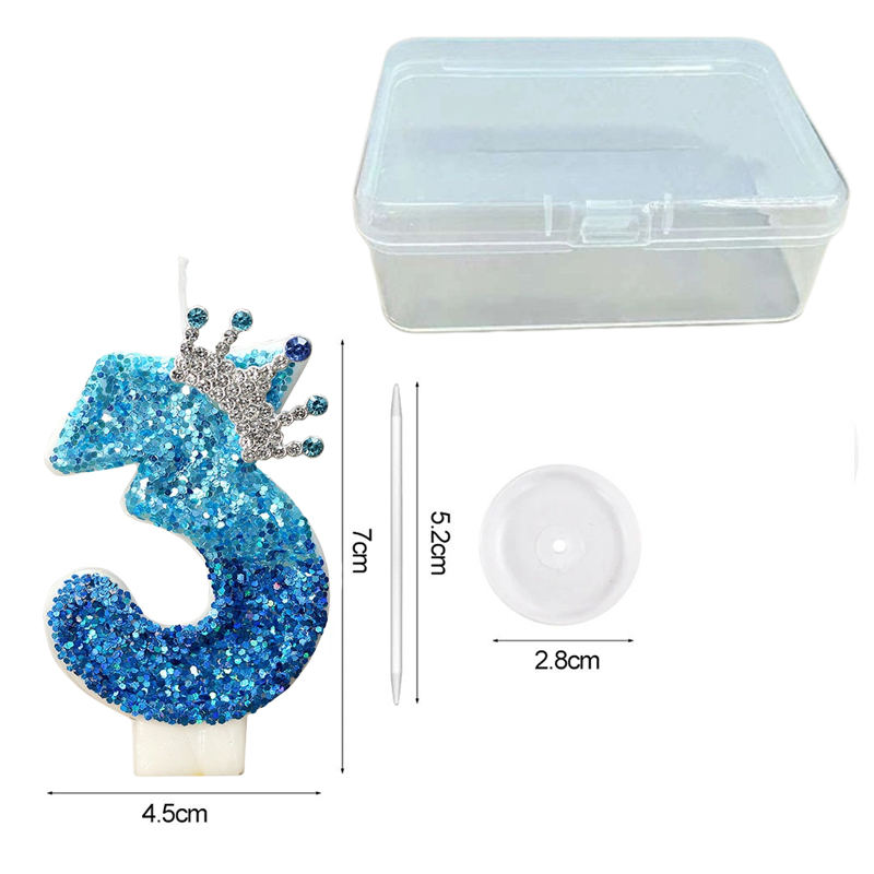 Creative Peacock Blue Crown Di - Supplies Of Candle 评论和价格