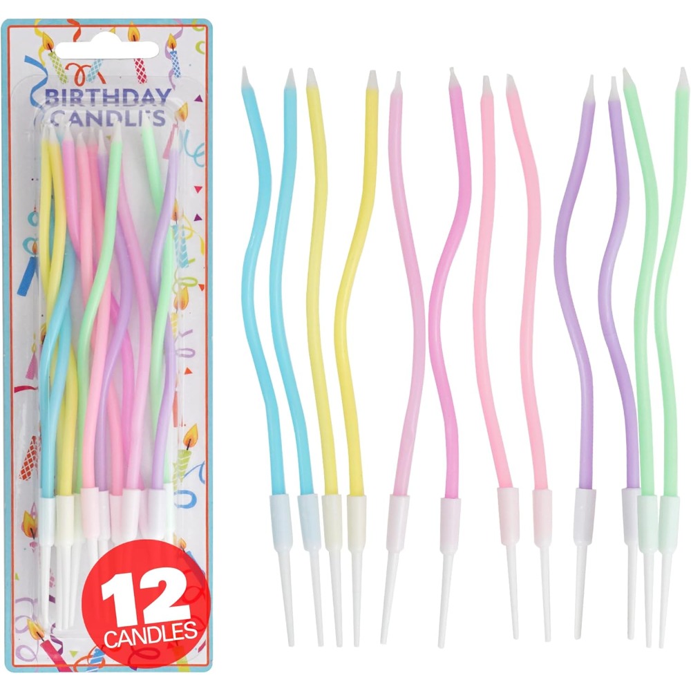 Rainbow Spiral Birthday Cake C - Supplies Of Candle 评论和价格