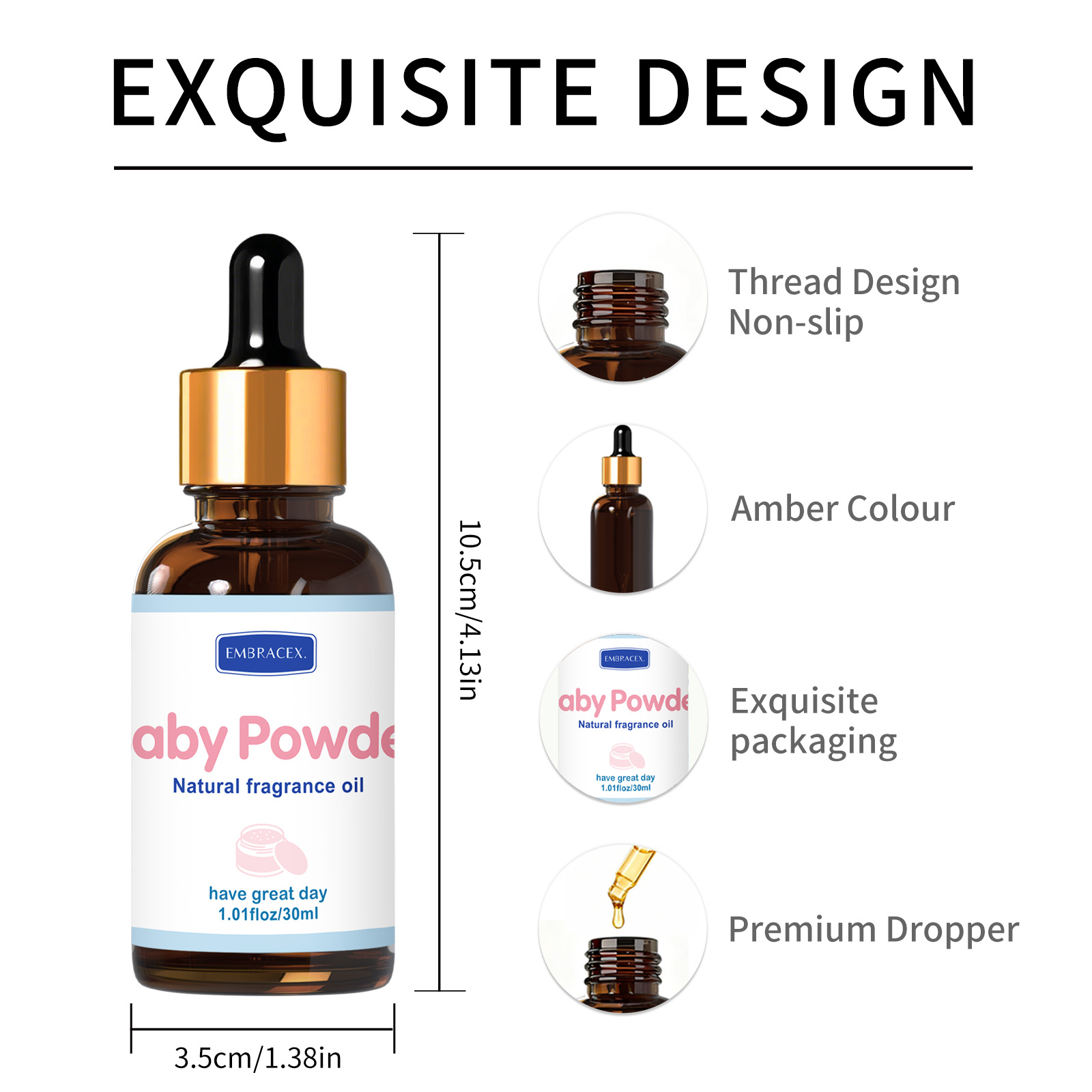 30ml Baby Powder Essential Oil - Candle Making Supplies Fragrance Oils 评论和价格
