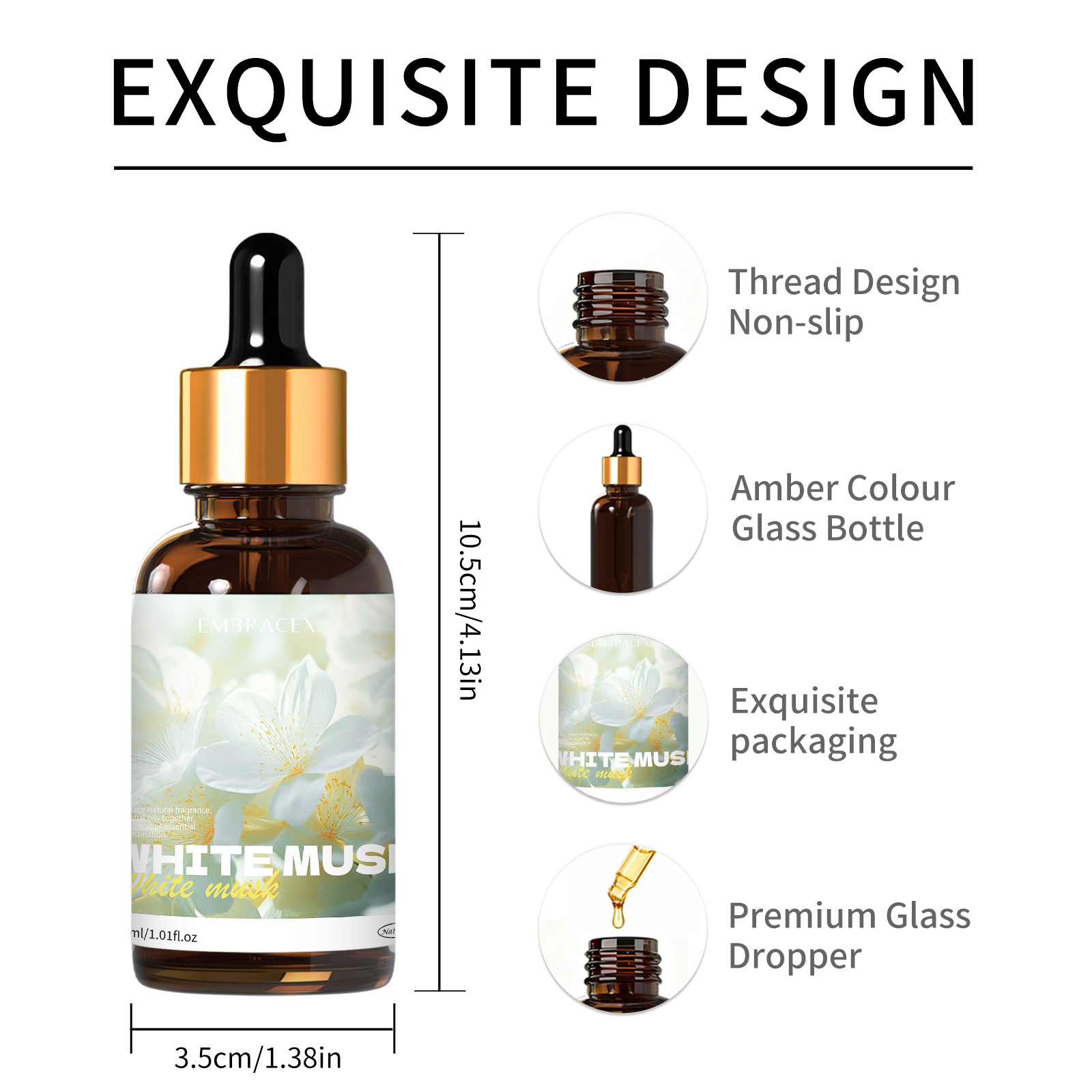 30ml White Musk Essential Oil  - Candle Making Supplies Fragrance Oils 评论和价格